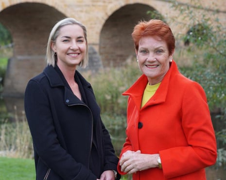 Lee Hanson and Pauline Hanson.Photograph: Lee Hanson - Pauline Hanson’s One Nation/Facebook