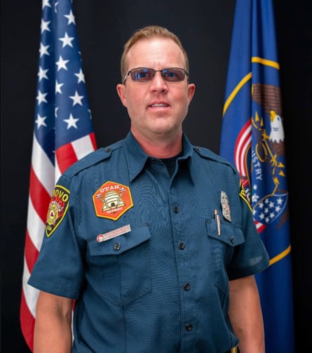 Captain Spencer Long of the Provo fire department in Utah.Photograph: Provo Fire & Rescue