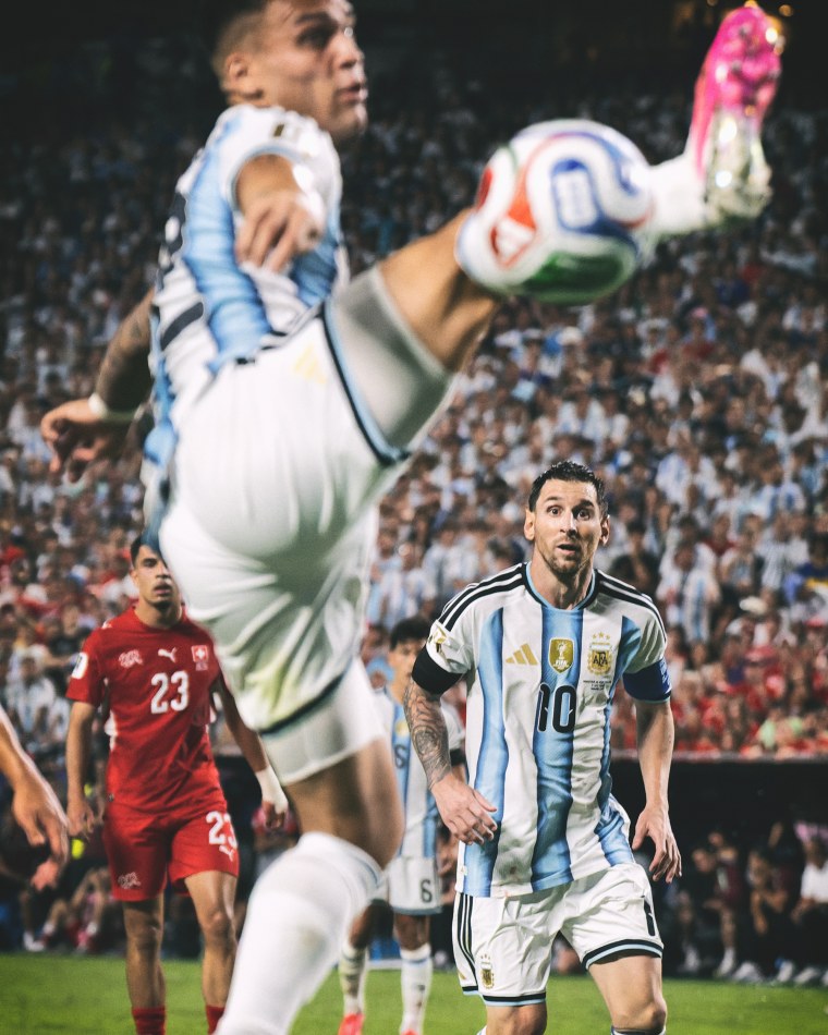 Argentina superstar Lionel Messi during the game against Switzerland in Kansas City.Erick W. Rasco / Sports Illustrated via Getty Images