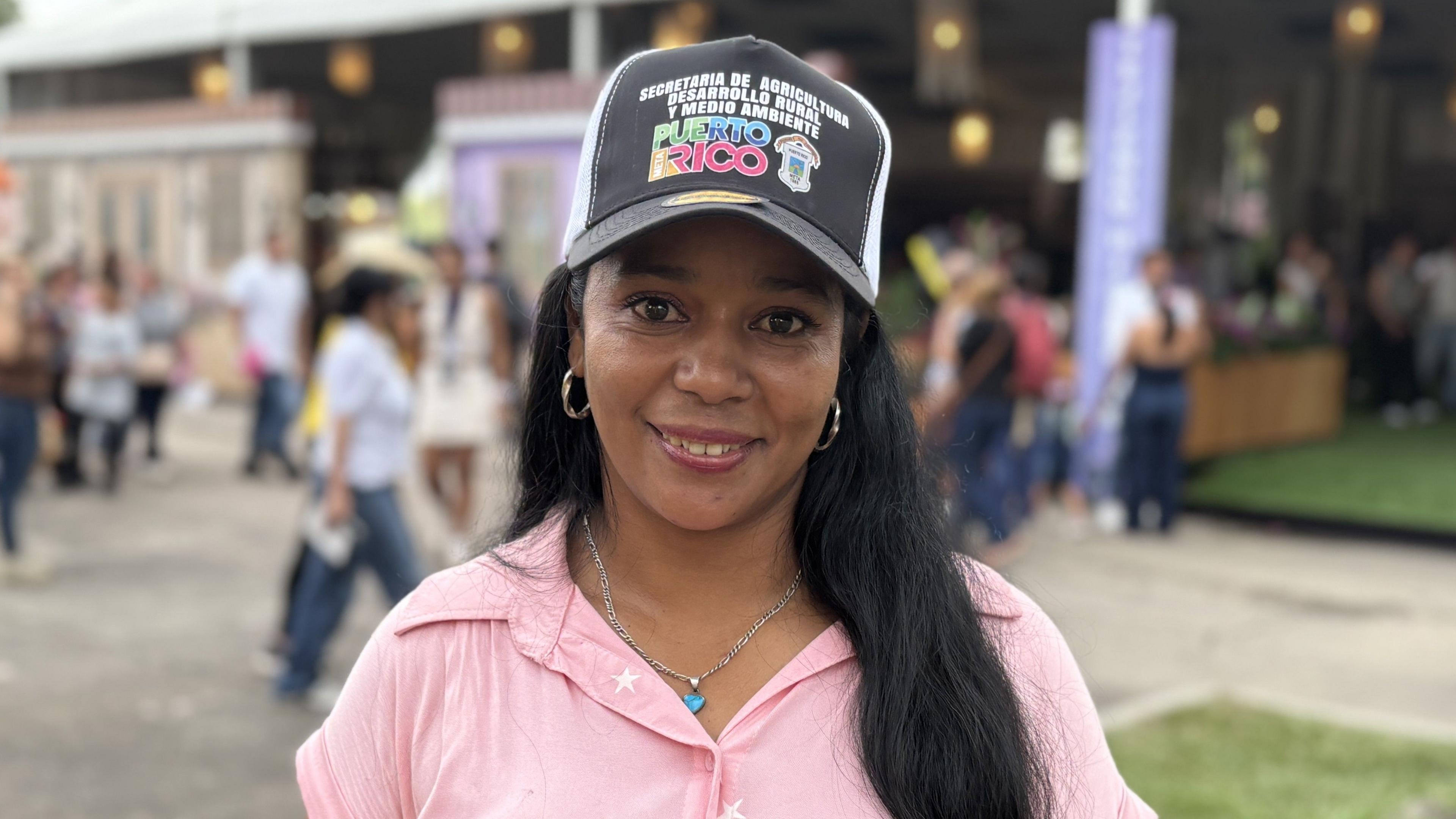 Image caption,Doralba Bejarano says she has peace of mind after giving up growing coca leaves for the cocaine industry.