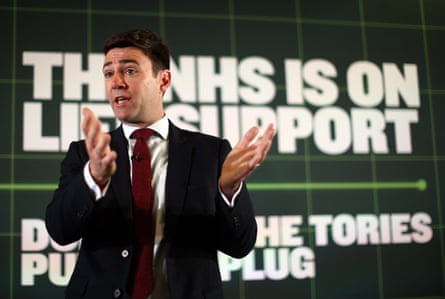 Burnham agitated for a comprehensive care service as shadow health secretary in 2015.Photograph: Carl Court/Getty