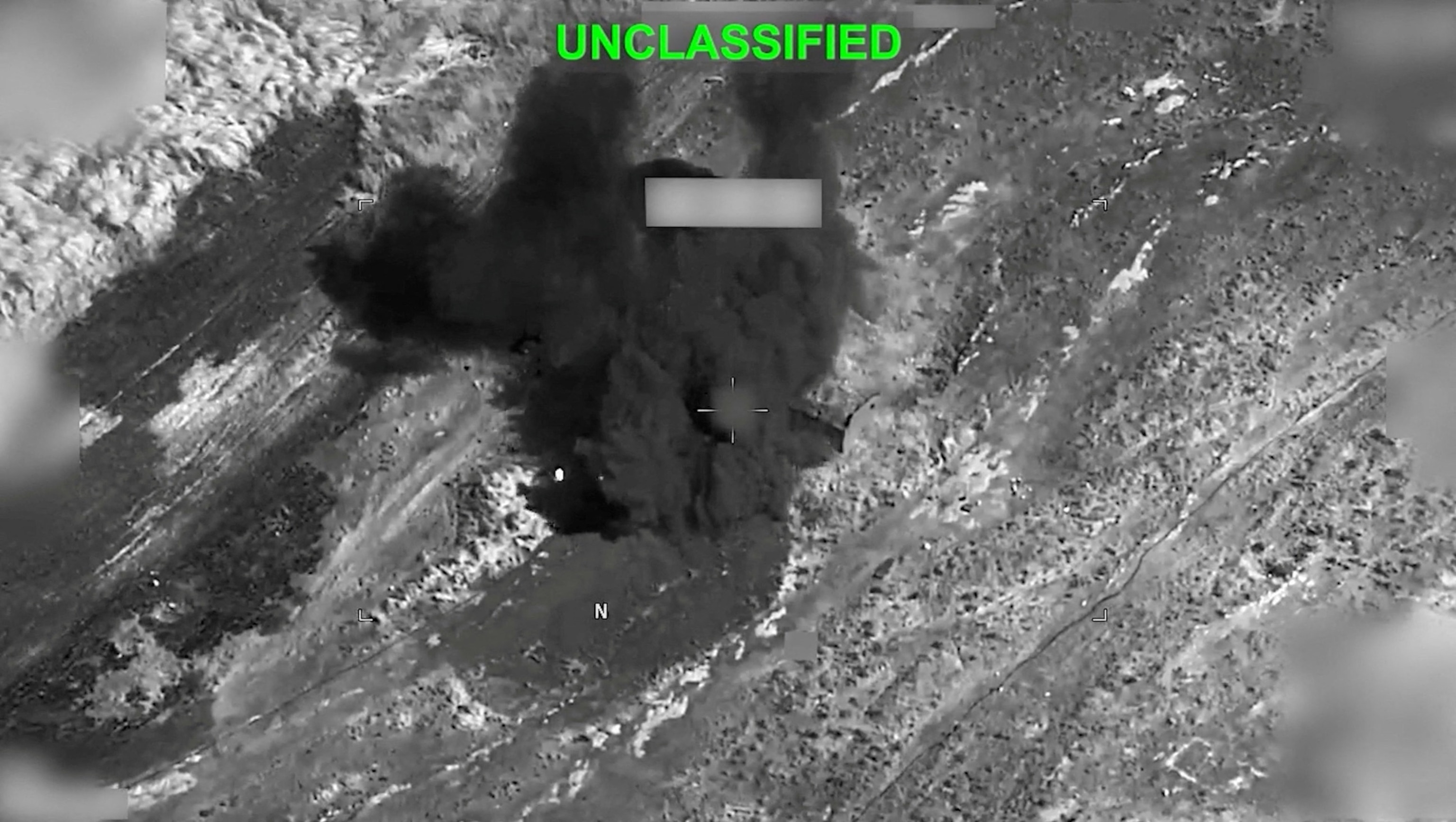 Smoke rises from an explosion at an unknown location, during what U.S. Central Command said were strikes on Iran, in this still image taken from a handout video released on July 19, 2026.U.s. Central Command/via Reuters