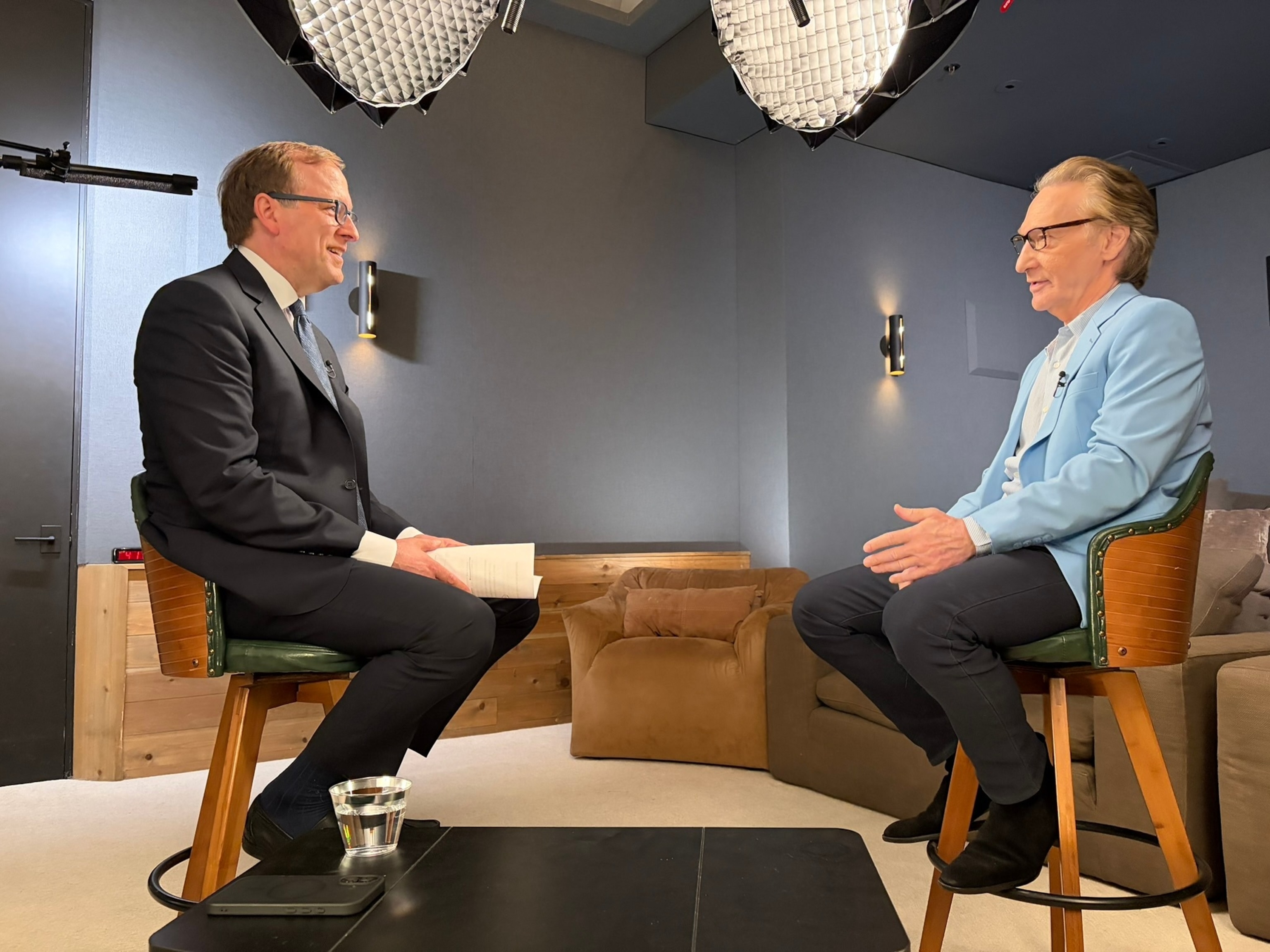 ABC News' Jonathan Karl talks to Bill Maher in an interview that aired on ABC News' "This Week" on July 19, 2026.ABC News