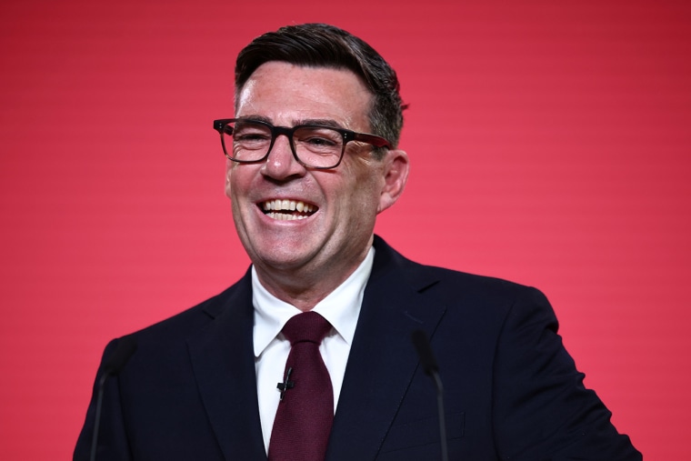 Andy Burnham after taking over the Labour party leadership in London on July 17, 2026.Henry Nicholls / Bloomberg via Getty Images
