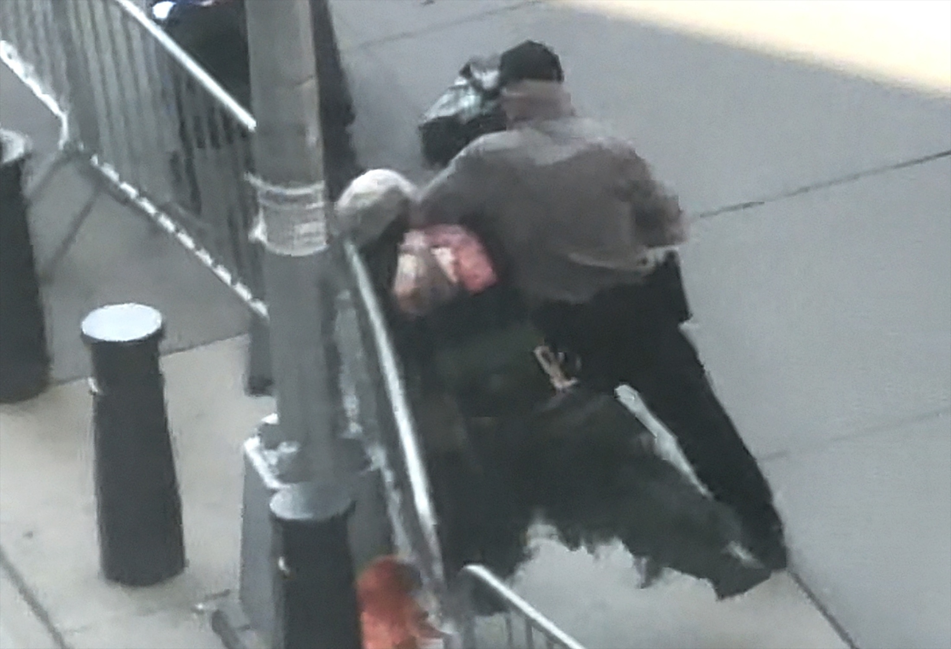A man with a history of anti-Immigration and Customs Enforcement (ICE) activity is detained after setting off an "incendiary device" outside a federal building in Manhattan on July 20, 2026, authorities said.Obtained by ABC News