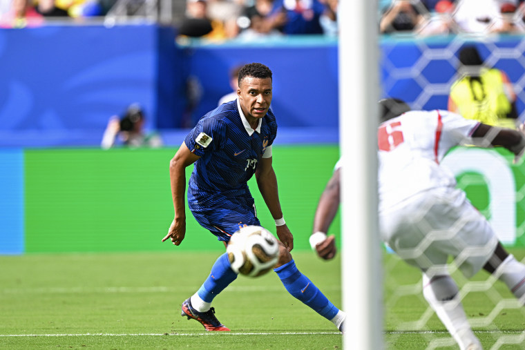 Kylian Mbappe of France during the 2026 FIFA World Cup - 3rd place match between France and England at Hard Rock Stadium on July 18, 2026 in Miami Gardens, Florida.Baptiste Fernandez / Icon Sport via Getty Images