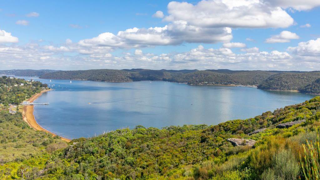 Image caption,The view from Barrenjoey headland in Sydney's Northern Beaches, an MMA 'hotspot'