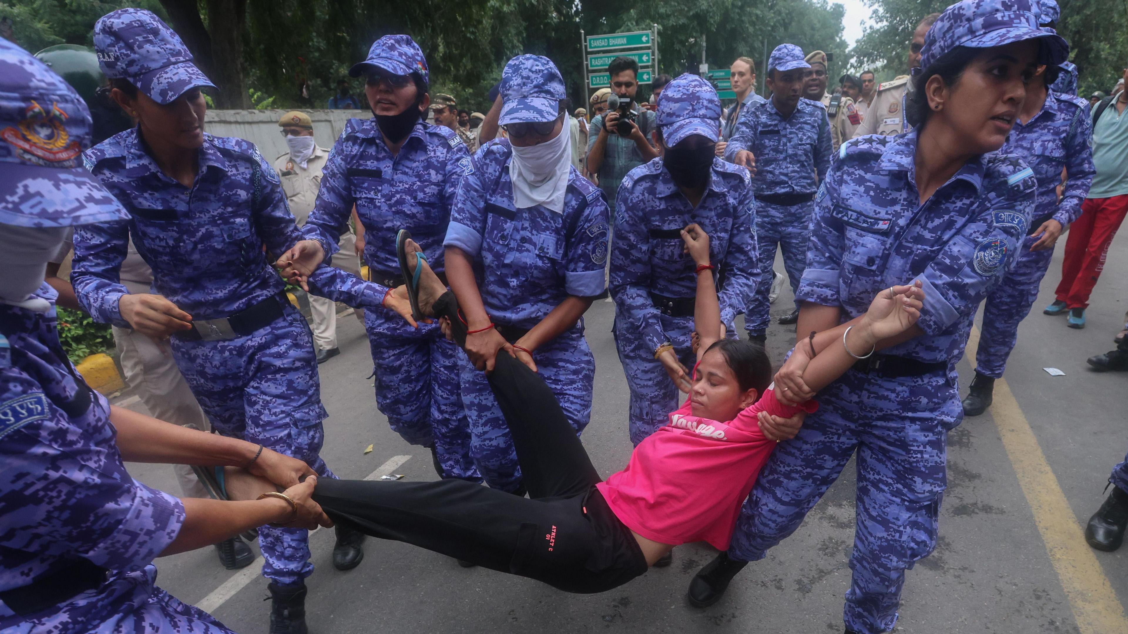 Image caption,Many protesters told the BBC that even women were not spared