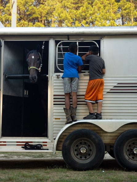 The Gooch family’s arena hosts horse and rodeo-like events and 4-H activities for kids in addition to concerts. It’s capitalized on a shared love of cowboy culture among rural Black residents and people of Mexican descent.Photograph: Dare Coulter