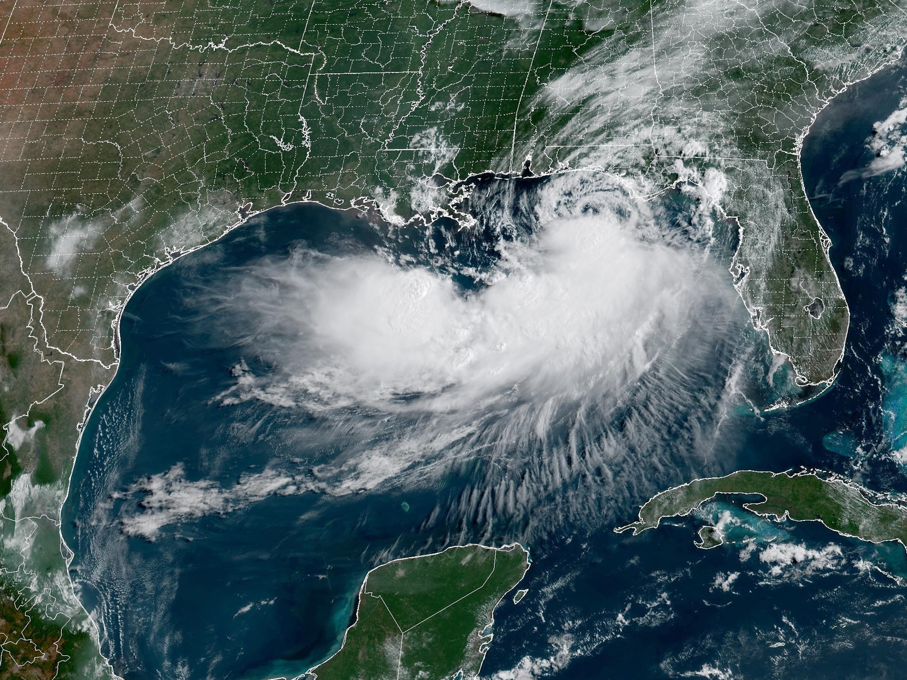 Tropical storm Bertha moves towards the Gulf Coast of the United States, July 21, 2026.NOAA