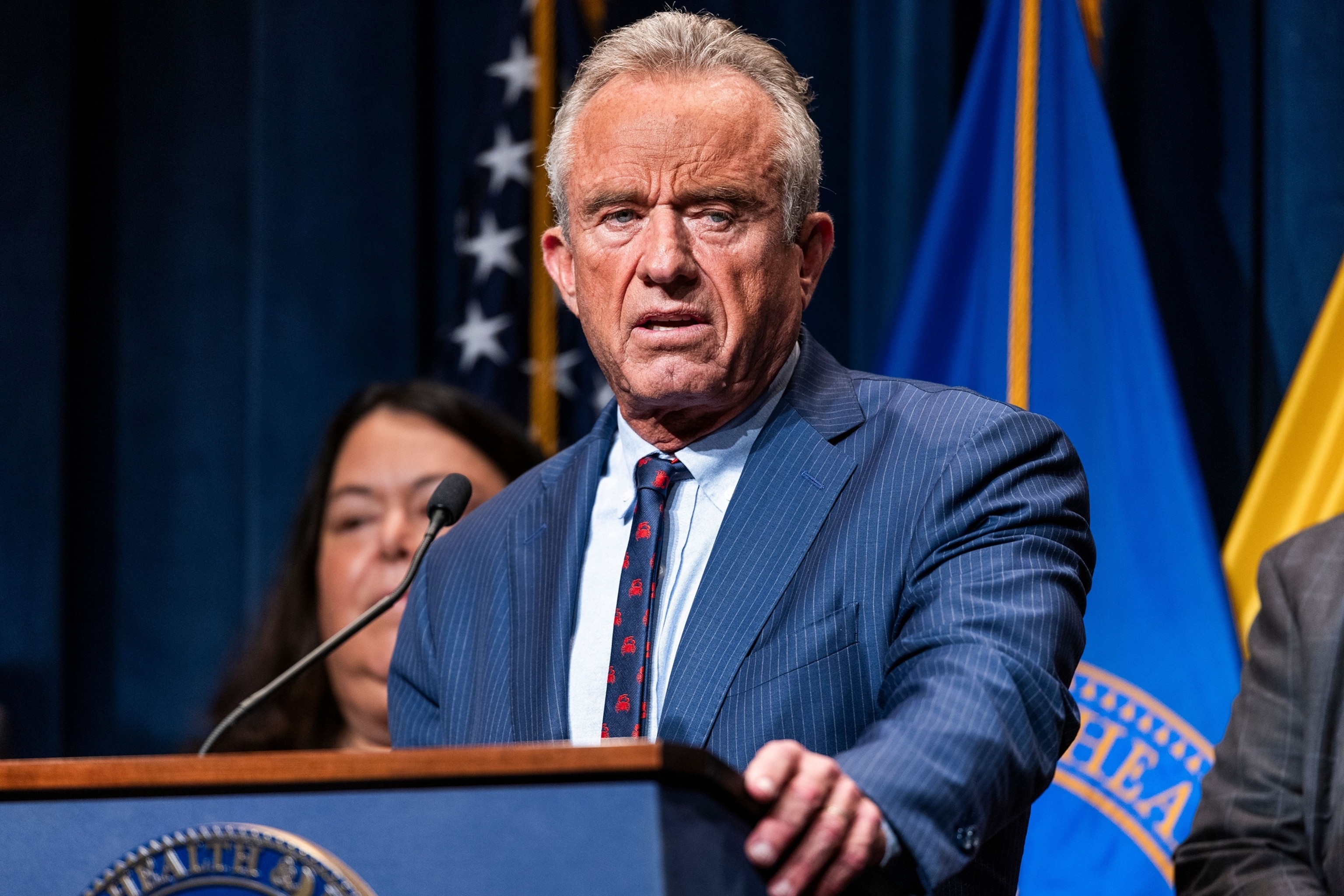 Secretary of Health and Human Services Robert F. Kennedy Jr. attends a press conference to discuss new actions HHS and the White House Anti-Fraud Task Force are taking to combat healthcare fraud, in Washington, July 21, 2026.Jim Lo Scalzo/EPA/Shutterstock