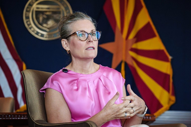 Gov. Katie Hobbs is running for a second term this fall.Megan Mendoza / The Republic / USA Today Network via Reuters file
