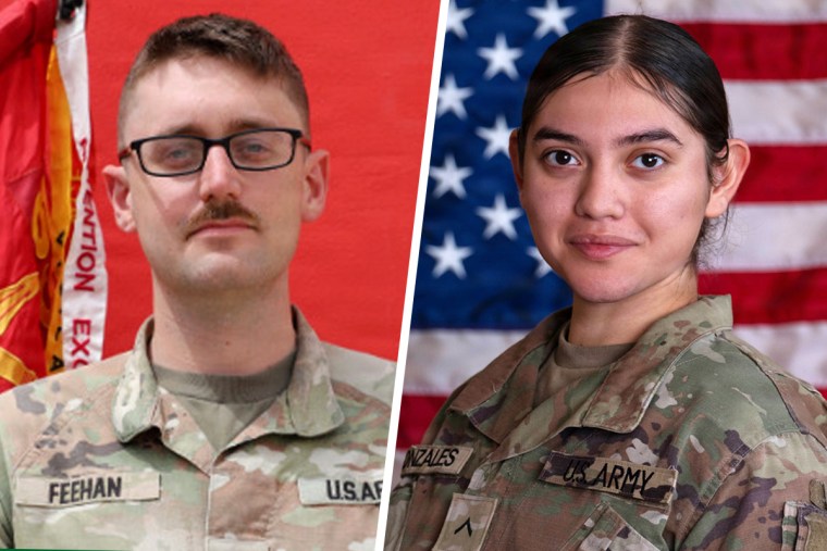 Pvt. Isabella Gonzales; 1st Lt. Tyler James Feehan.U.S. Army