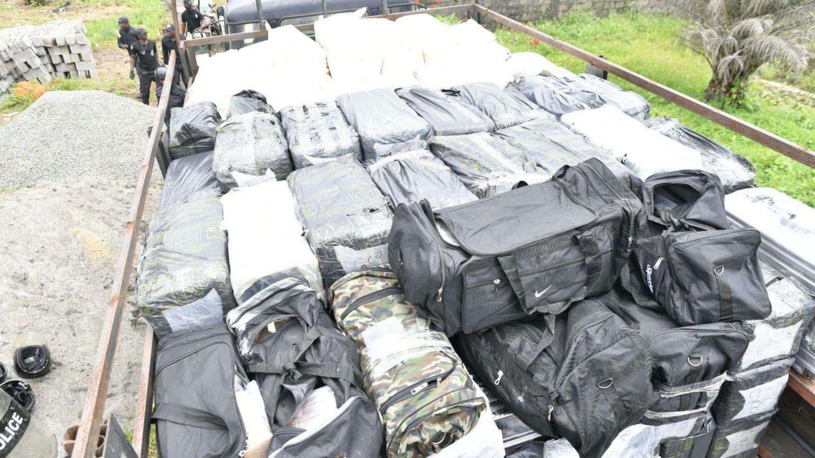 Image caption,It is still unclear from where the drugs originated or their intended destination