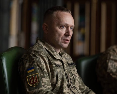 New commander-in-chief of Ukraine's Armed Forces Mykhailo Drapatyi looks on during his meeting with Ukrainian president Volodymyr Zelenskyy in Kyiv, Ukraine.Photograph: Ukrainian Presidential Press Office/AP