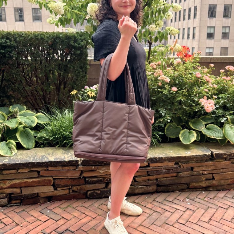 The bottom of the Luka Tote unzips and creates more room personal items.Daaiyah James / NBC News