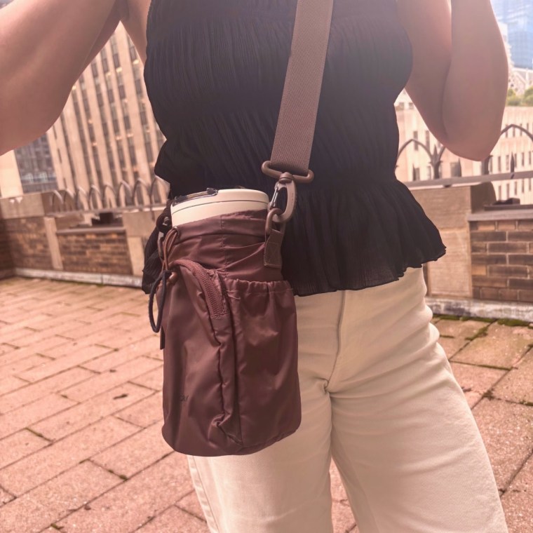 The Calpak Water Bottle Holder easily carries water bottles with and without handles.Courtesy Cory Fernandez