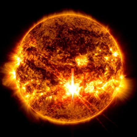 Australians are not aware of how dependent they are on space, and how vulnerable that connection is to solar flares, experts say.Photograph: Solar Dynamics Observatory/AP