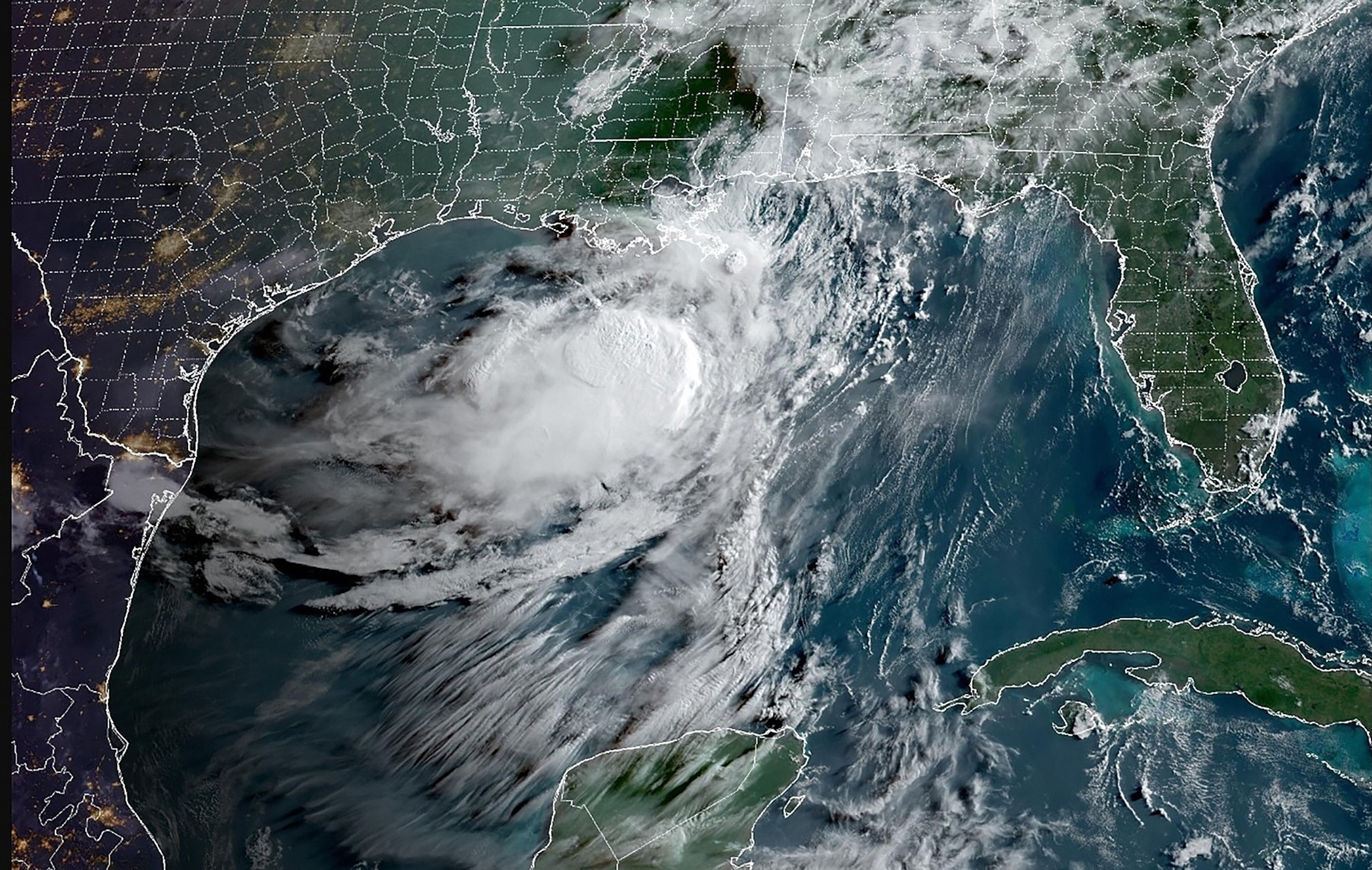 Tropical Storm Bertha began weakening and was expected to continue doing so as it moved slowly west along or near the Gulf Coast of the United States, July 22, 2026.NOAA