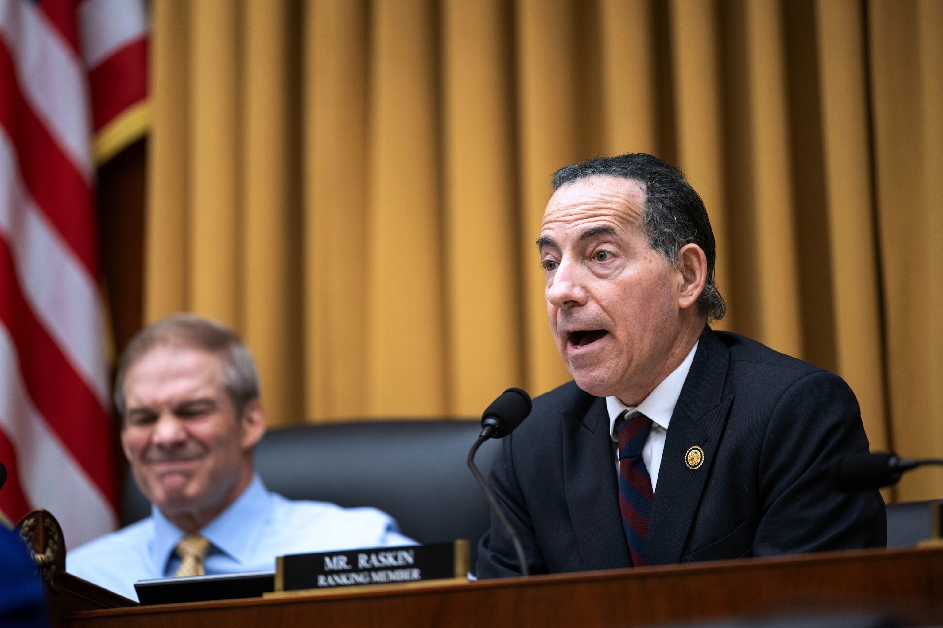 Ranking member Rep. Jamie Raskin, D-Md., questions Homeland Security Secretary Kristi Noem during a âHouse Judiciary Committee hearing on the oversight of the Department of Homeland Security, Wednesday, March 4, 2026 in Washington.Kevin Wolf/AP