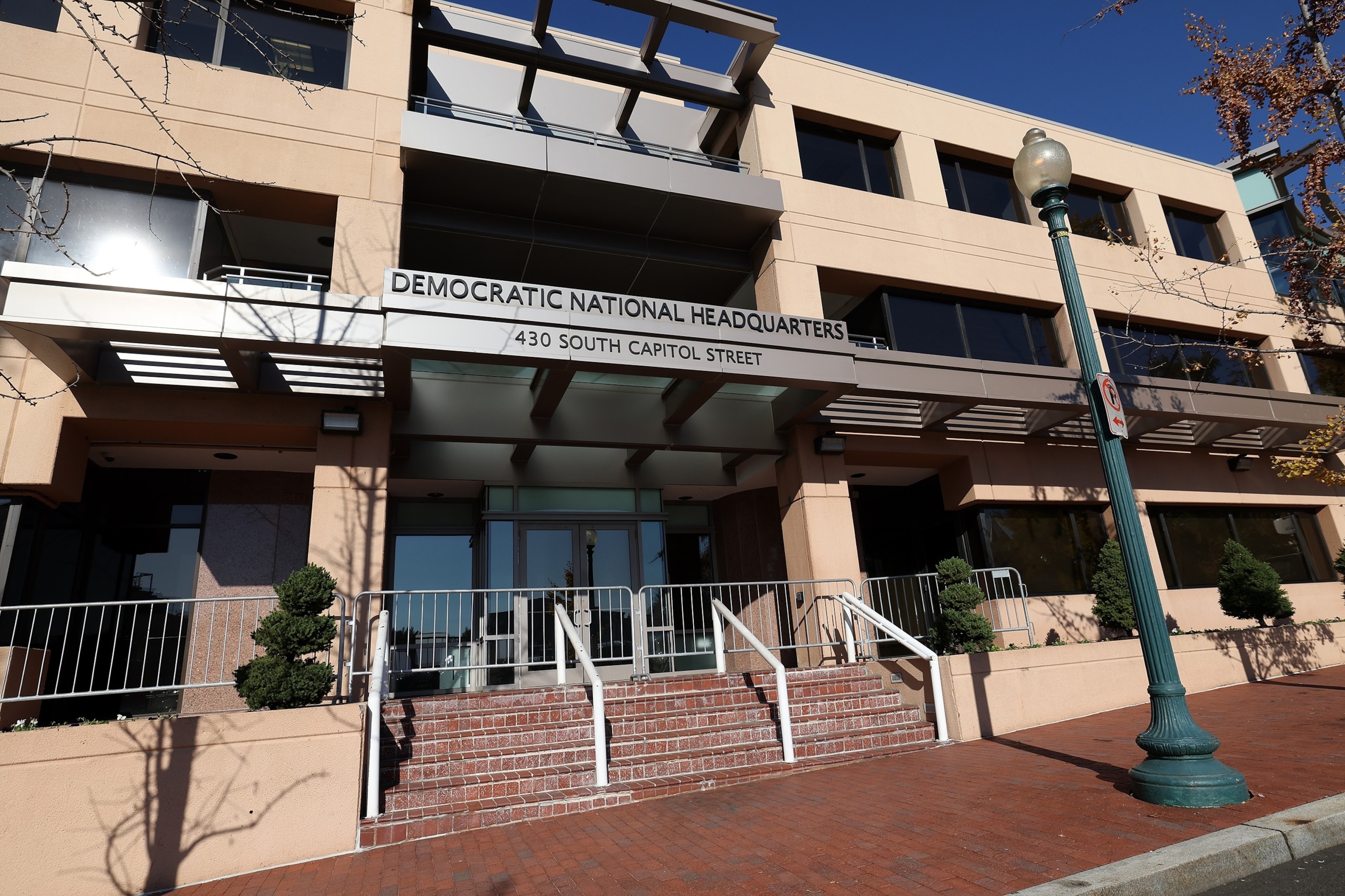 The Democratic National Committee (DNC) headquarters, Nov. 16, 2023, in Washington, D.C.Kevin Dietsch/Getty Images