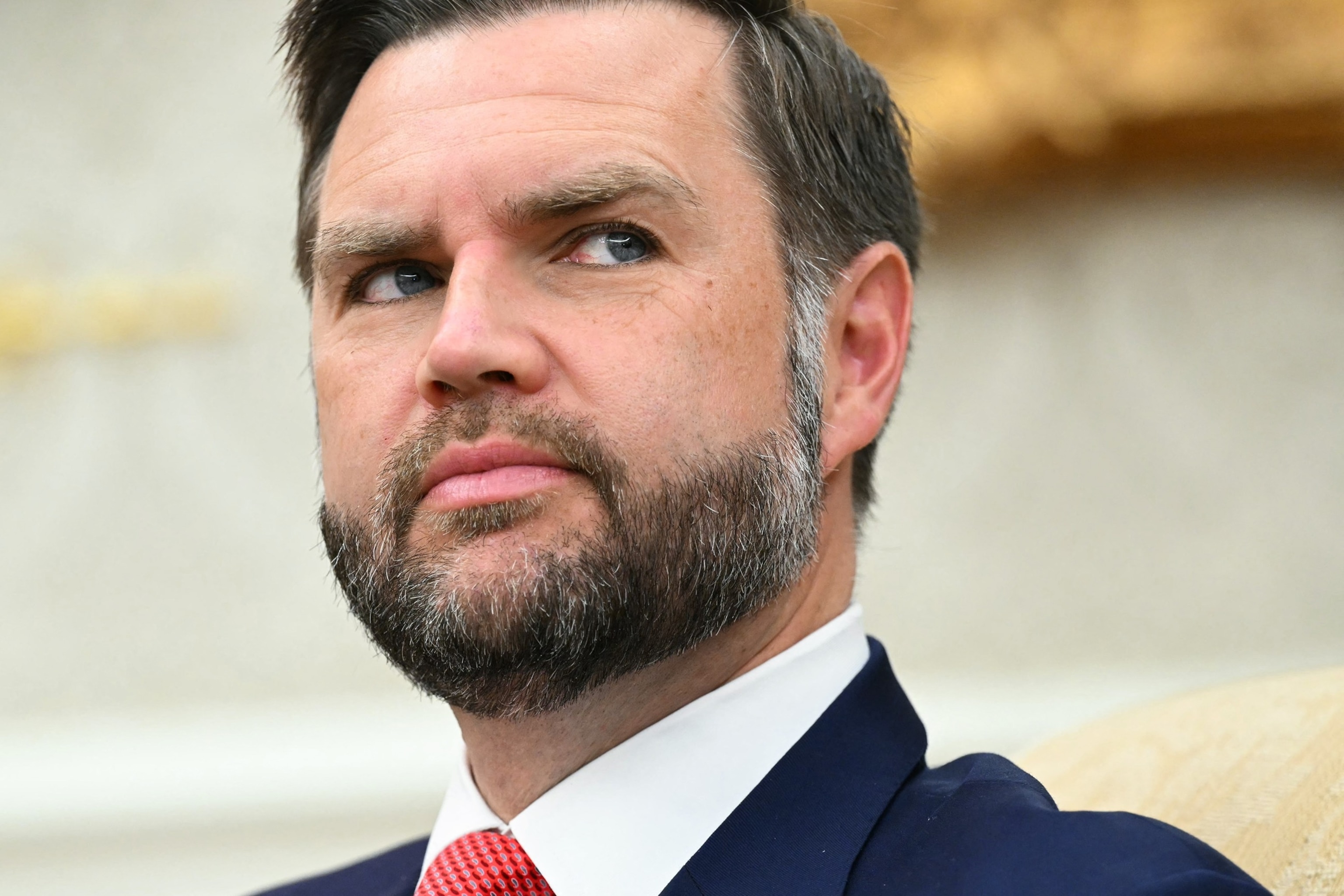 Vice President JD Vance attends a meeting with President Donald Trump and Lebanese President Joseph Aoun in the Oval Office at the White House in Washington, July 21, 2026.Saul Loeb/AFP via Getty Images