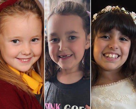 Left to right: Elsie Dot Stancombe, seven, Bebe King, six, and Alice da Silva Aguiar, nine.Composite: Merseyside police