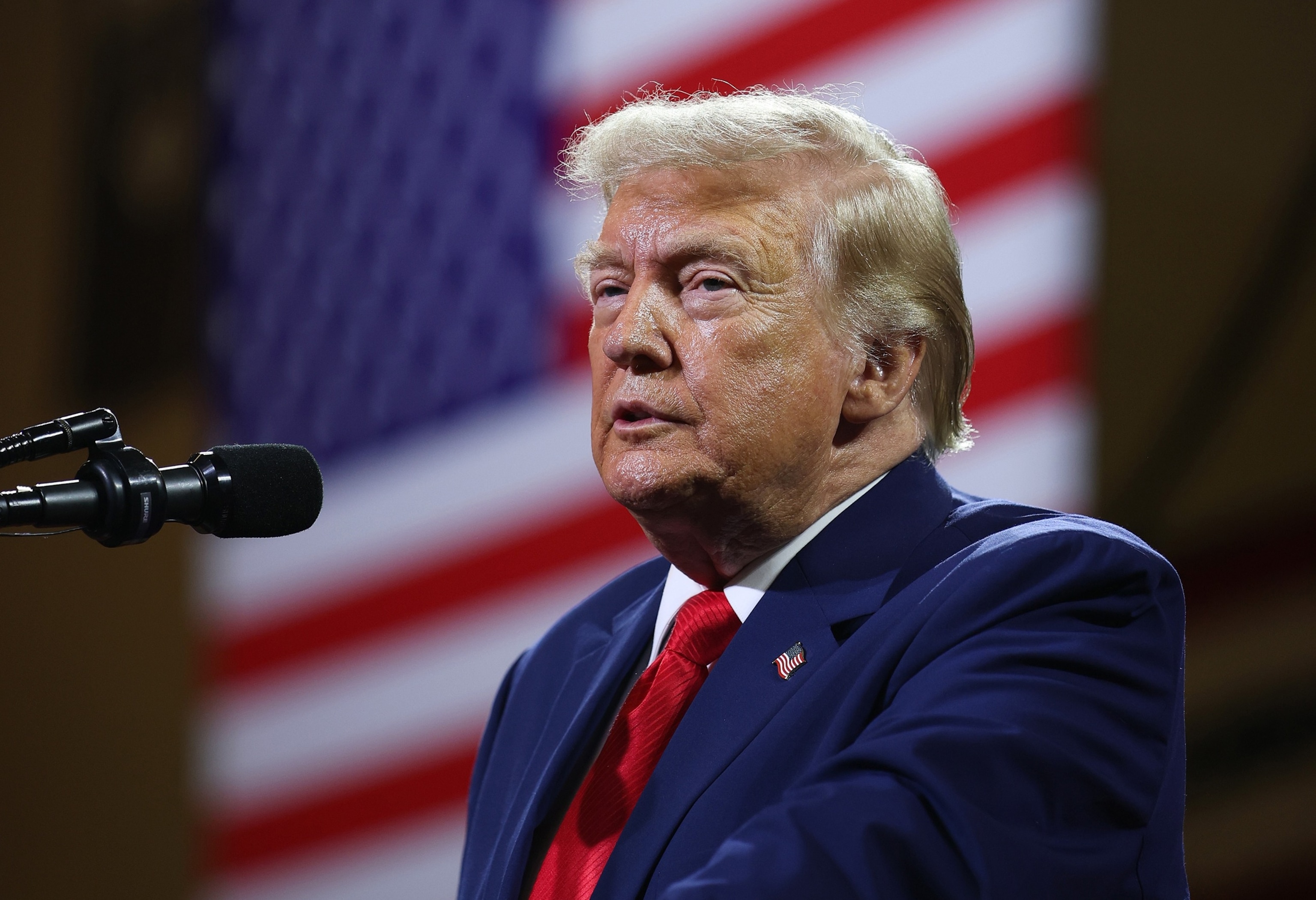 President Donald Trump speaks at Wheeler High School, July 22, 2026 in Marietta, Georgia.Kevin Dietsch/Getty Images