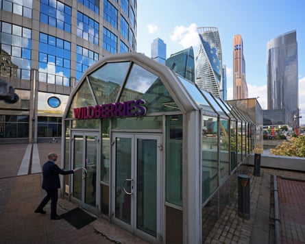 A Wildberries collection point in Moscow. The platform is popular among lower-income Russians and its network of collection points extends into small towns and villages.Photograph: Anastasia Barashkova/Reuters
