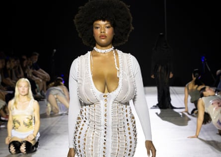 O’Dwyer’s work has pushed against fashion’s insistence on a thin body type since she appeared at London fashion week in 2021.Photograph: Peter Kelleher/V&A