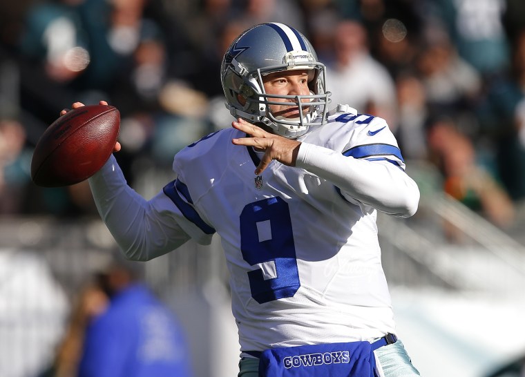 Dallas Cowboys quarterback Tony Romo in 2017.Rich Schultz / Getty Images file