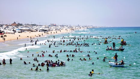Activity on the Gaza seafront