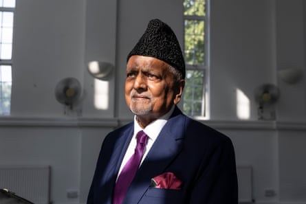 Rafiq Hayat, head of the UK chapter of the Ahmadiyya Muslim Community.Photograph: Andy Hall/The Guardian