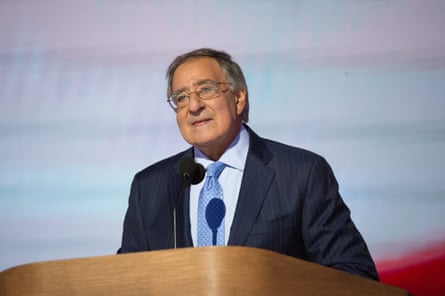 Leon Panetta at the United Center in Chicago, Illinois, on 22 August 2024.Photograph: Anadolu/Getty Images