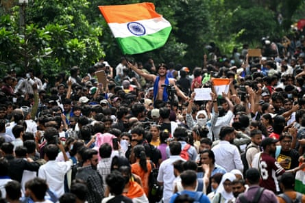 ‘Cockroach’ movement: thousands march in anti-government protest in New Delhi