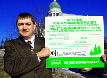 Jackson outside the state capitol in Augusta in January 2004.Photograph: Pat Wellenbach/AP