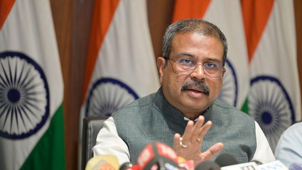 Image caption,Dharmendra Pradhan announced his resignation on X in a post in Hindi