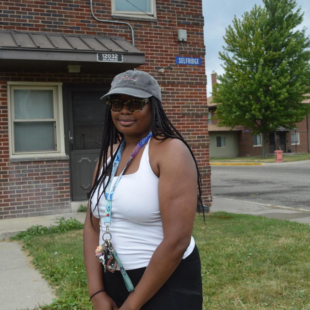 Image caption,It's the first time Corie Johnson has felt excited enough about a politician to volunteer to knock on doors