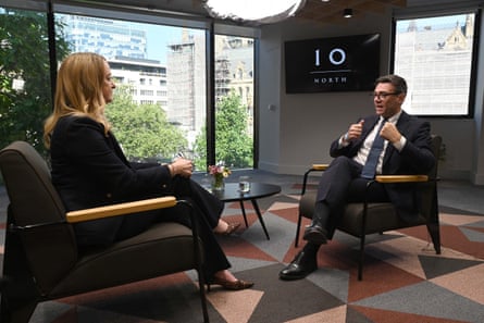Burnham also said there would be ‘no early general election. I don’t think people want it.’Photograph: Jeff Overs/BBC/PA