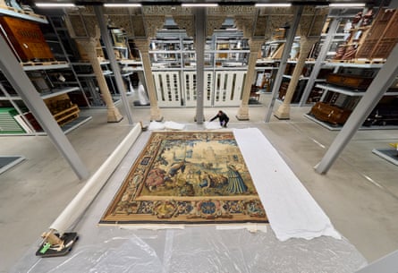 V&A East Storehouse in Stratford, east London, a collections and research building, opened in May last year.Photograph: David Levene/The Guardian
