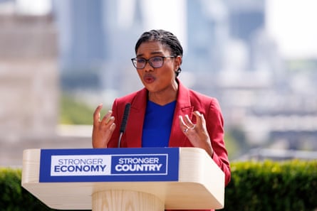 Kemi Badenoch has outlined the conditions under which the Conservative party would work with Labour.Photograph: Tolga Akmen/EPA