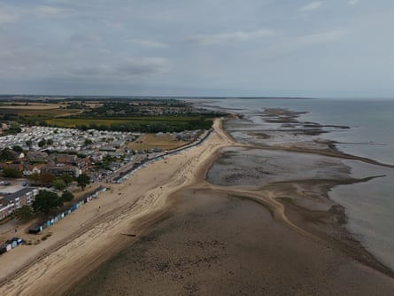 West Mersea beach.Photograph: Jamie Lashmar/PA