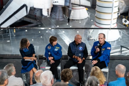Astronauts for America at the California Science Center on 20 July 2026.Photograph: MediaNews Group/Los Angeles Daily News/Getty Images
