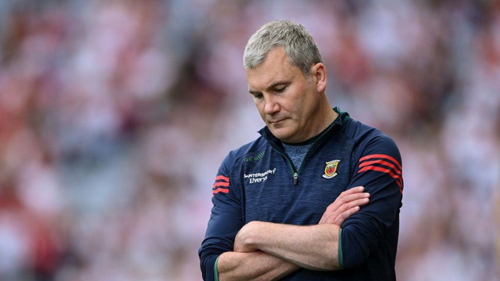 Image caption,Sean McAndrew's father played for Mayo in 1950 and 1951