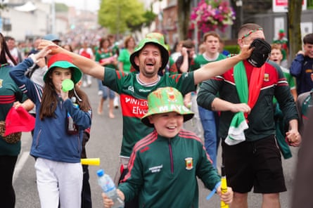Mayo fans were delighted to put an end to 75 years of defeat, which legend had it was down to a curse.Photograph: Brian Lawless/PA