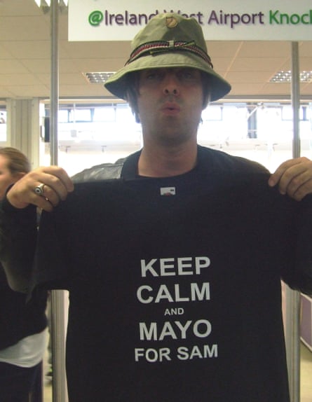 Liam Gallagher, who has family ties to Mayo, was among those celebrating the win on social media.Photograph: Ireland West Airport