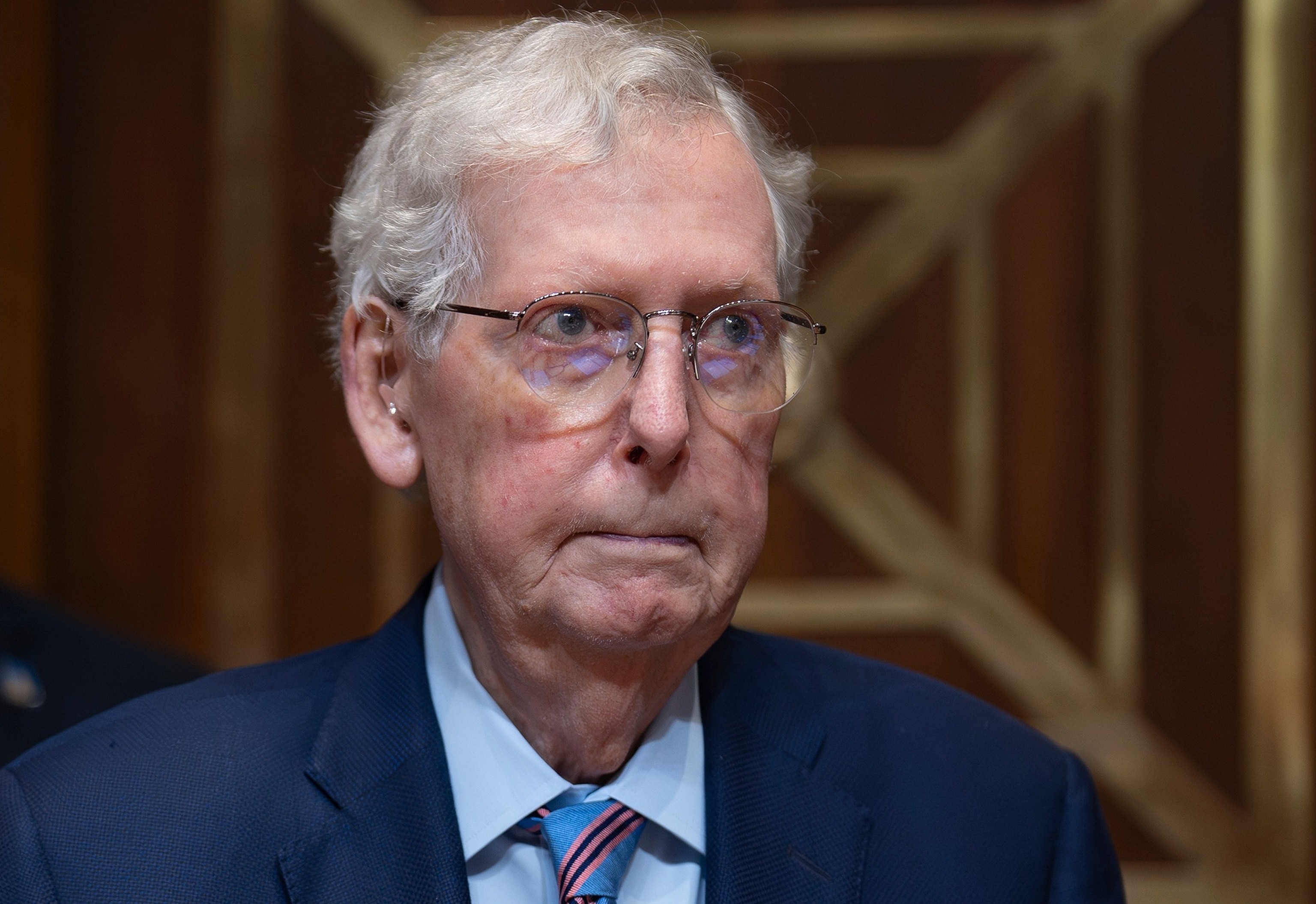 Sen. Mitch McConnell, arrives for a hearing at the Capitol in Washington, May 19, 2026.J. Scott Applewhite/AP Photo