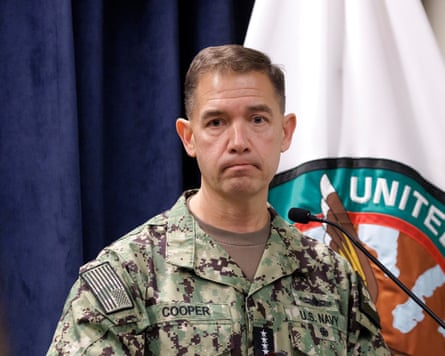 The top US military commander in the Middle East, Adm Brad Cooper, reportedly recommended stopping the bombing campaign because it had reached the limit of its effectiveness.Photograph: Cristóbal Herrera/EPA