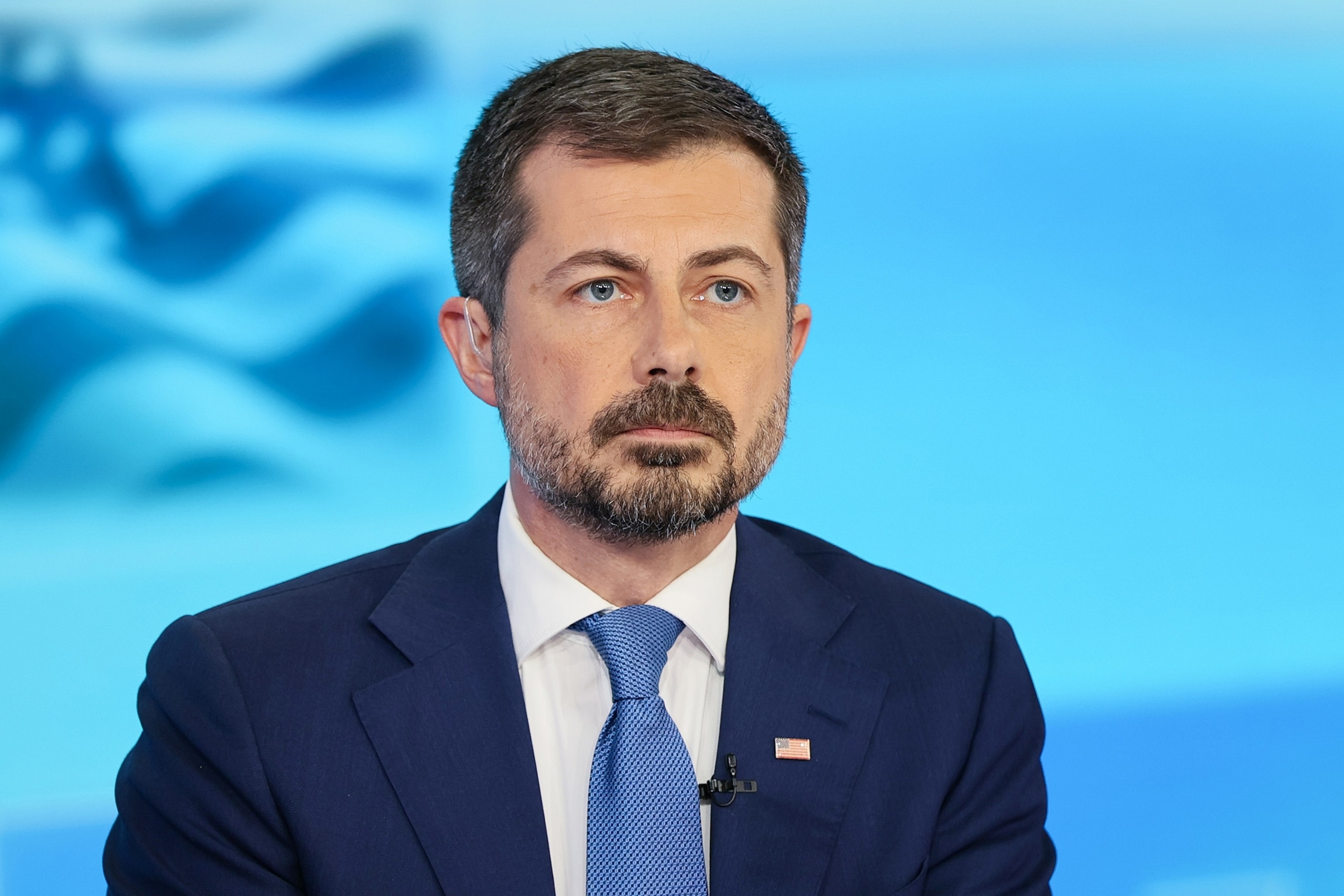 Former Transportation Secretary Pete Buttigieg is interviewed, July 24, 2026 in New York City.Dia Dipasupil/Getty Images