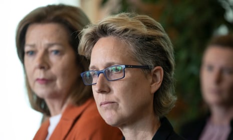ACTU president Michele O’Neil (left) and secretary Sally McManus.Photograph: Mike Bowers/The Guardian